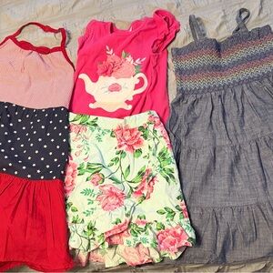 Gymboree Casual Dresses in Pink, Red, Blue, and Gray